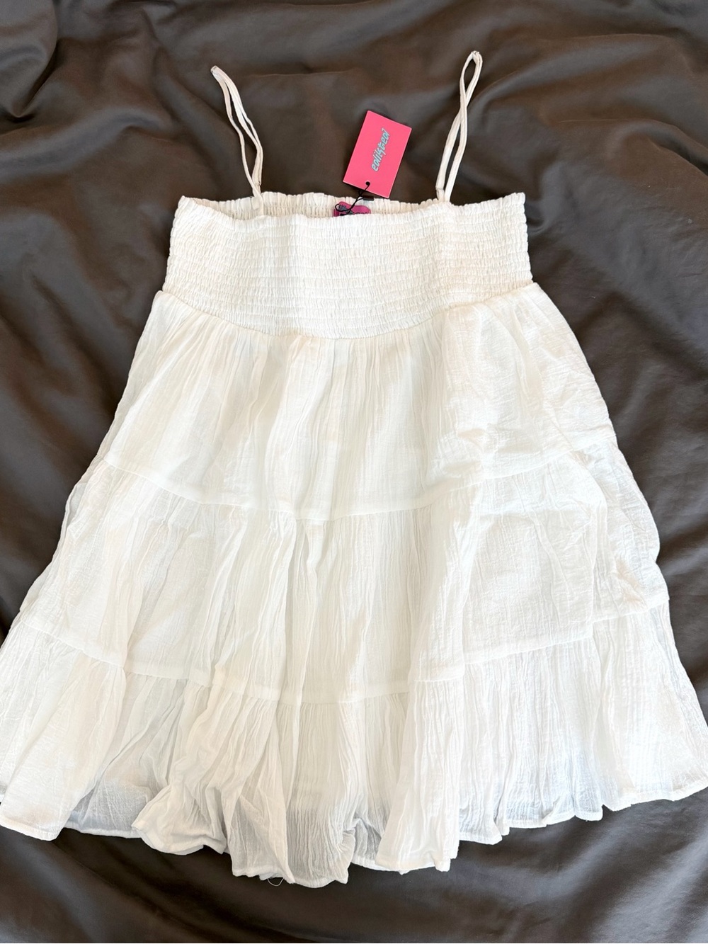 Edikted Ivory Oversized Mini Dress